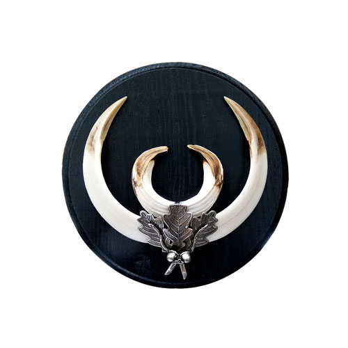 mittelalter Keiler mit 3er Eichenlaub