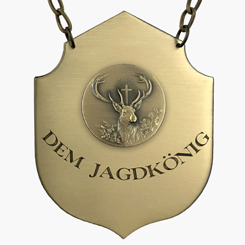 Jagd-/Königskette „Wappen“ – Motiv HUBERTUSHIRSCH