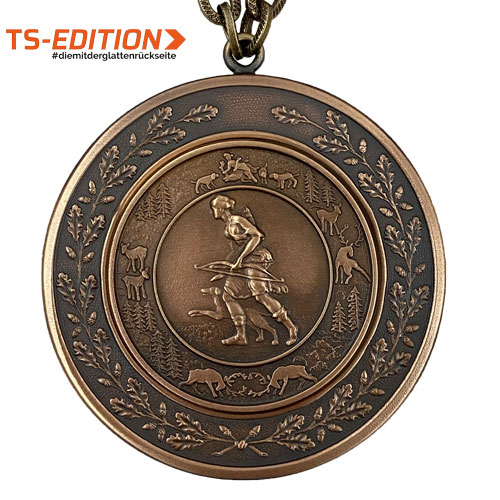 Jagd-/Königskette „TS-EDITION“ – Motiv DIANA in altbronze