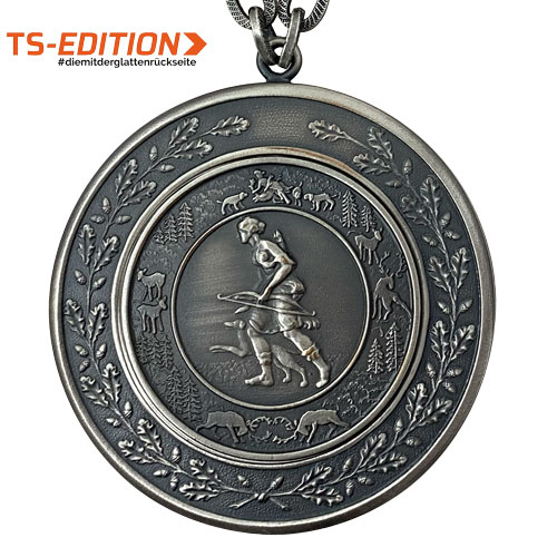 Jagd-/Königskette „TS-EDITION“ – Motiv DIANA in altsilber