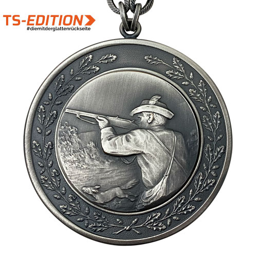 Jagd-/Königskette „TS-EDITION“ – Motiv JAGD in altsilber