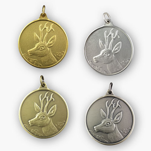 Jagdmedaille – Motiv REHBOCK in 4 Farbvarianten