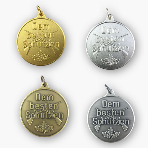 Jagdmedaille – Motiv BESTER SCHÜTZE in 4 Farbvarianten