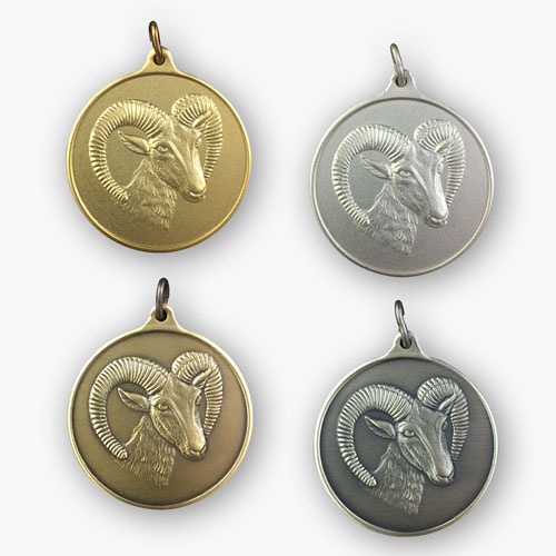 Jagdmedaille – Motiv MUFFEL in 4 Farbvarianten