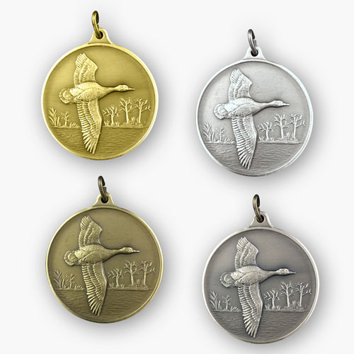 Jagdmedaille – Motiv GRAUGANS in 4 Farbvarianten