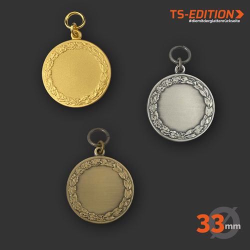Jagdmedaille „TS-EDITION“ – Motiv OHNE MOTIV in 3 Farbvarianten