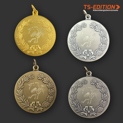 Jagdmedaille „TS-EDITION“ – Motiv HNUTRIA in 4 Farbvarianten