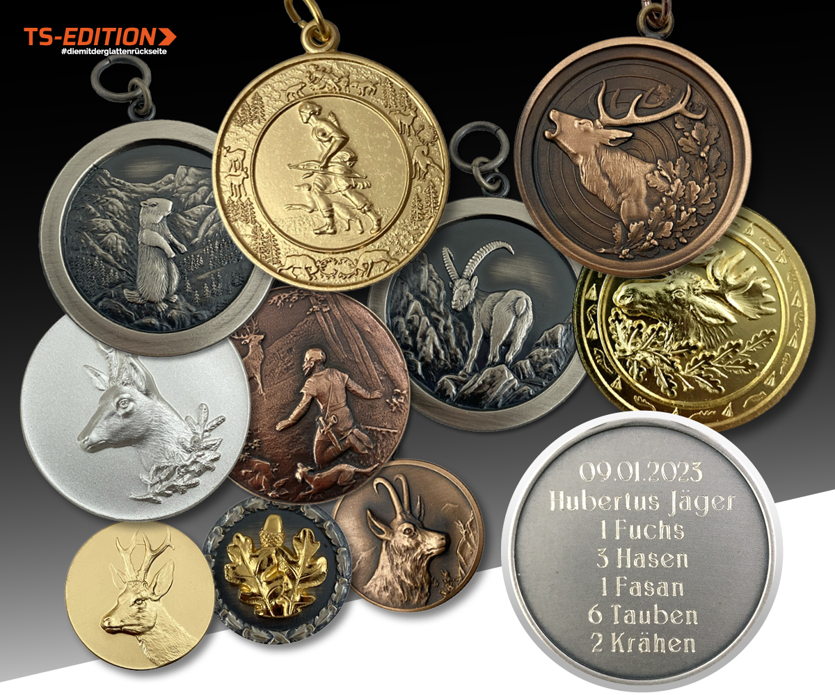 Diverse TS-EDITION Jagdmedaillenmotives
