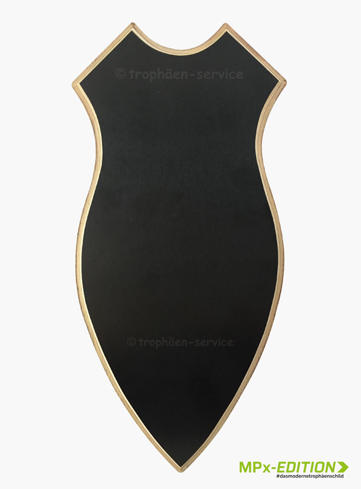 Geweihschild aus MPx in Wappenform