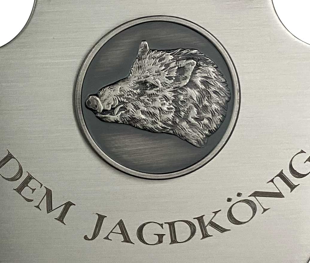 Jagd-/Königskette »Wappen« – Motiv Schwarzwild