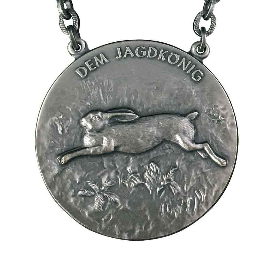 Medaille für Königsketten Motiv Hase