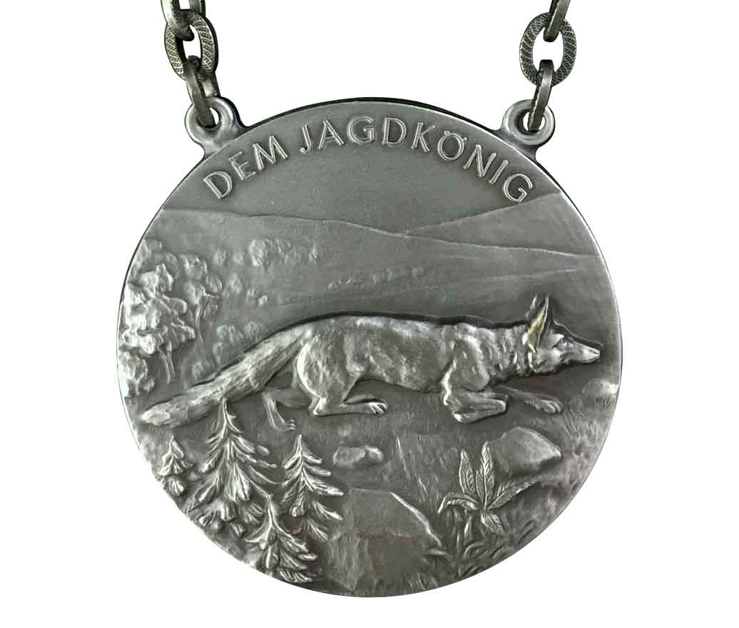 Medaille für Königsketten Motiv Fuchs