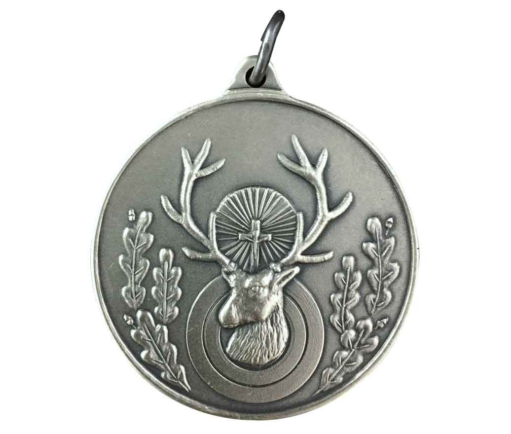 Jagdmedaille mit Gravur Rothirsch 40 mm Jagd Medaille 