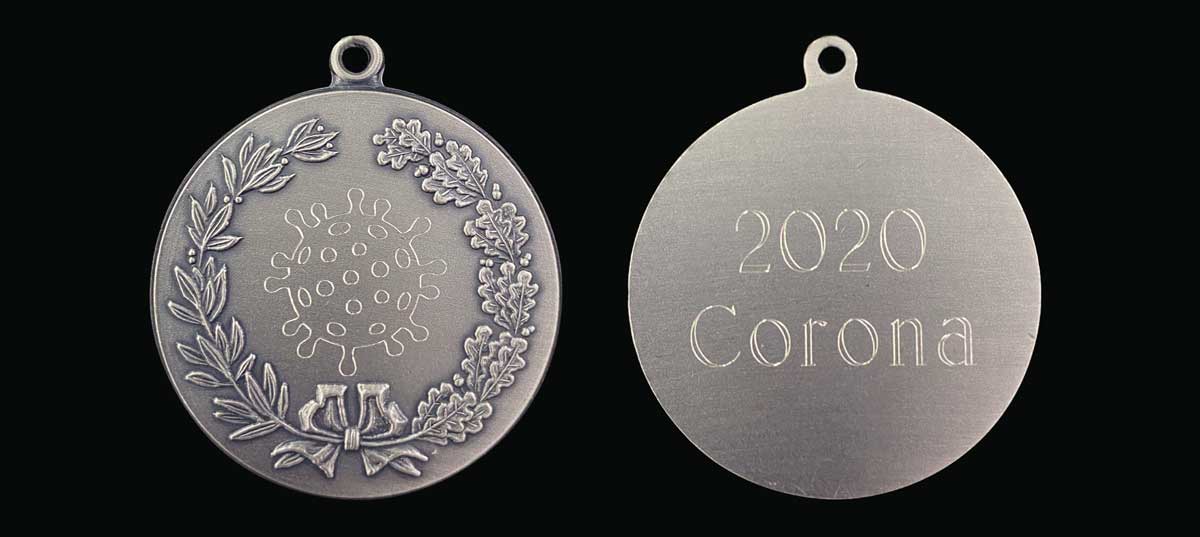 Jagdmedaille 2020 Corona - Die Jagdmedaille für coronabedingte Gesellschaftsjagdausfälle